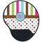 Stripes & Dots Mouse Pad with Wrist Support - Main