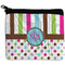 Stripes & Dots Neoprene Coin Purse - Front