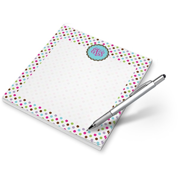 Custom Stripes & Dots Notepad (Personalized)