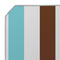 Stripes & Dots Octagon Placemat - Single front (DETAIL)