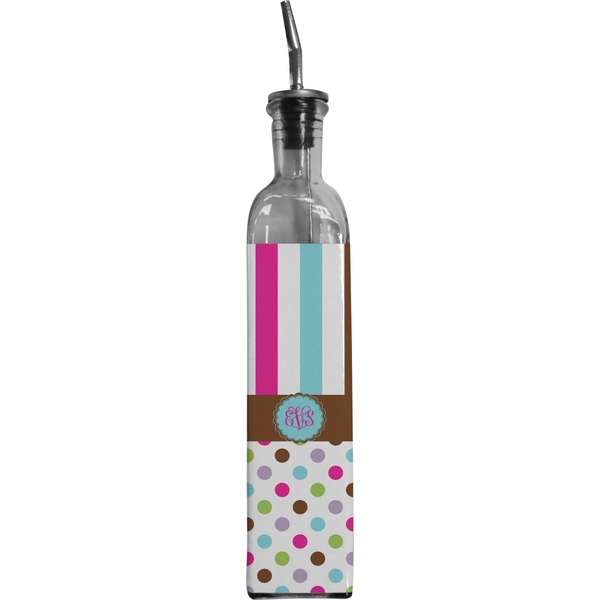 Custom Stripes & Dots Oil Dispenser Bottle (Personalized)
