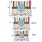 Stripes & Dots Outdoor Dog Beds - SIZE CHART