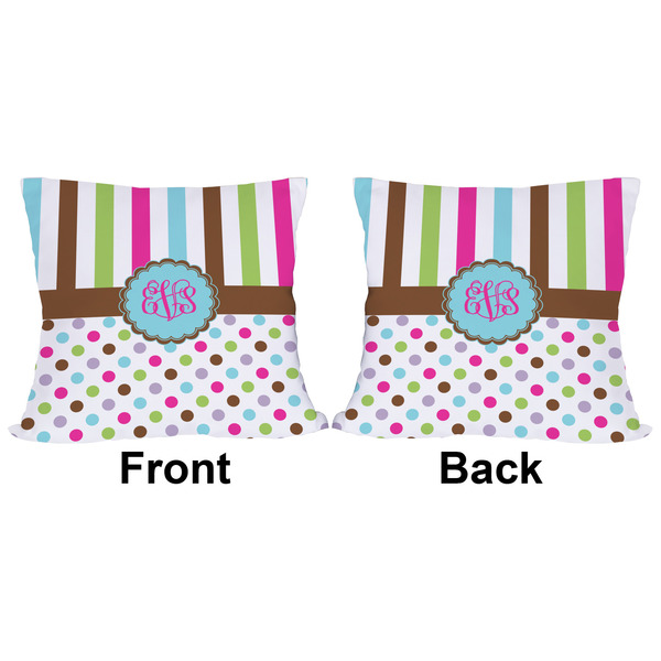 Stripes & Dots Outdoor Pillow - 16x16
