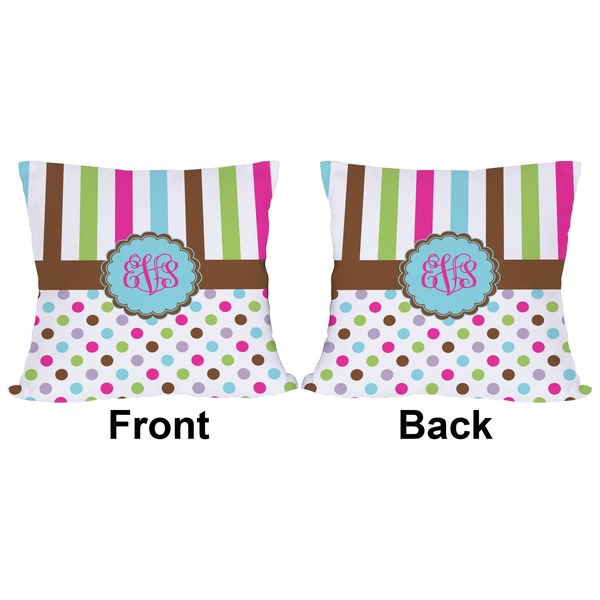 Stripes & Dots Outdoor Pillow - 18x18