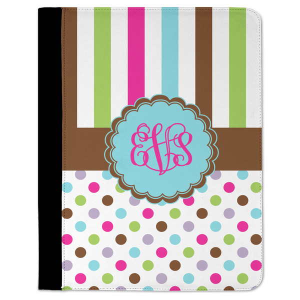 Custom Stripes & Dots Padfolio Clipboard (Personalized)