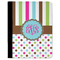 Stripes & Dots Padfolio Clipboards - Large - FRONT