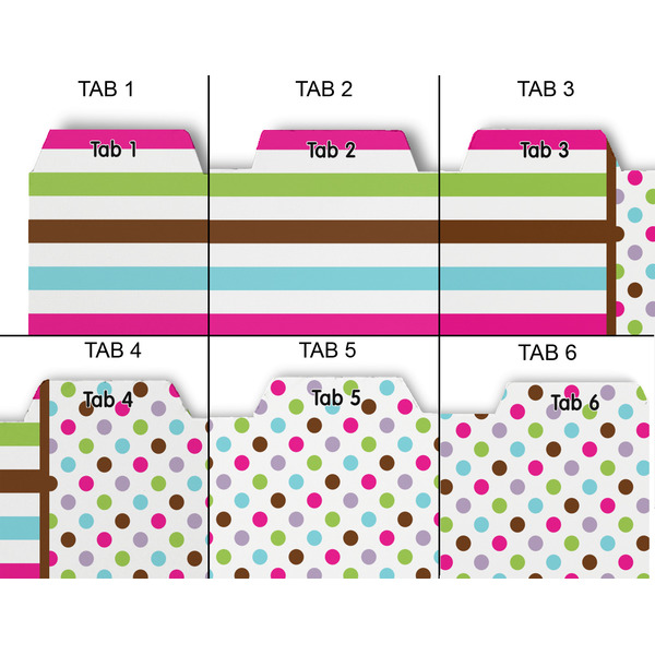 Stripes & Dots Page Dividers - Set of 6 - Approval