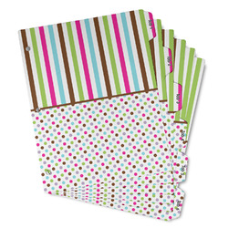 Stripes & Dots Binder Tab Divider - Set of 6 (Personalized)