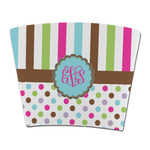 Stripes & Dots Party Cup Sleeve - without bottom (Personalized)