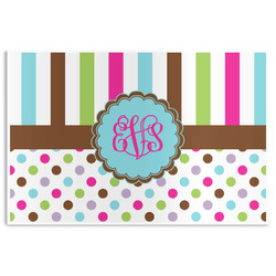 Stripes & Dots Disposable Paper Placemats (Personalized)