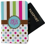 Stripes & Dots Passport Holder - Fabric (Personalized)
