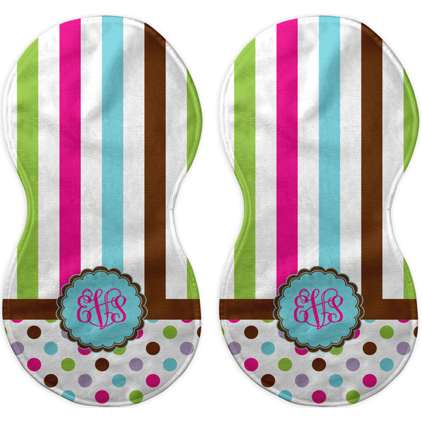 Stripes & Dots Peanut Shaped Burps - Approval