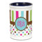 Stripes & Dots Ceramic Pencil Holders - Blue