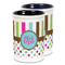 Stripes & Dots Ceramic Pencil Holder - Large