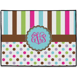 Stripes & Dots Door Mat (Personalized)