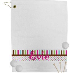 Stripes & Dots Golf Bag Towel (Personalized)