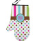 Stripes & Dots Personalized Oven Mitt - Left