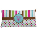 Stripes & Dots Pillow Case - King (Personalized)
