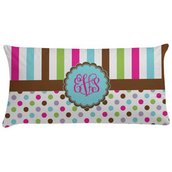 Stripes & Dots Pillow Case - King (Personalized)
