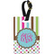 Stripes & Dots Personalized Rectangular Luggage Tag