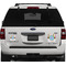 Stripes & Dots Personalized Square Car Magnets on Ford Explorer