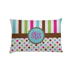 Stripes & Dots Pillow Case - Standard (Personalized)