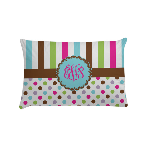 Custom Stripes & Dots Pillow Case - Standard (Personalized)
