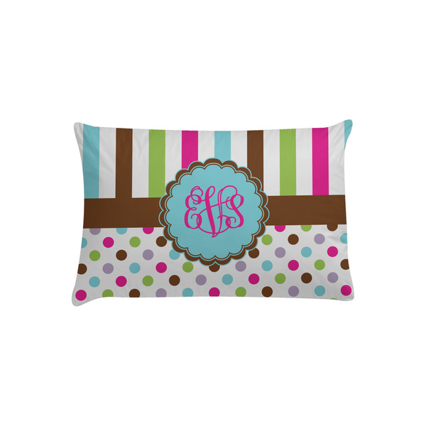 Custom Stripes & Dots Pillow Case - Toddler (Personalized)