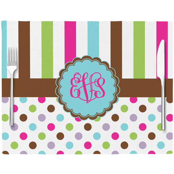 Stripes & Dots Placemat with Props