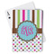 Stripes & Dots Playing Cards (Personalized)