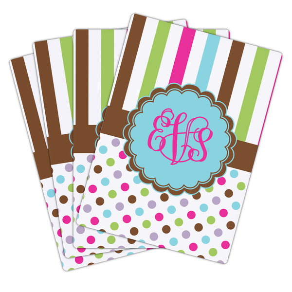 Stripes & Dots Playing Cards - Hand Back View
