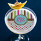 Stripes & Dots Printed Drink Topper - Large - In Context