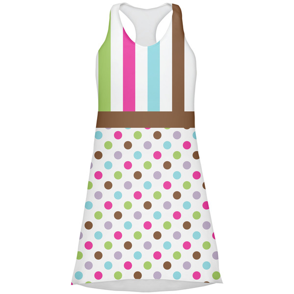 Custom Stripes & Dots Racerback Dress - Small
