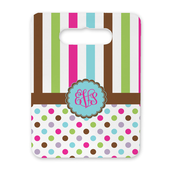 Custom Stripes & Dots Rectangular Trivet with Handle (Personalized)