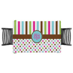 Stripes & Dots Tablecloth - 58"x58" (Personalized)