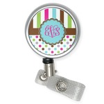 Stripes & Dots Retractable Badge Reel (Personalized)