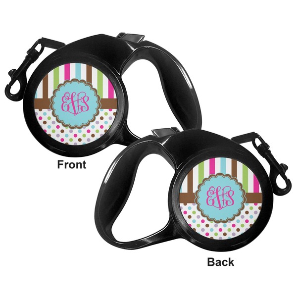 Stripes & Dots Retractable Dog Leash - Medium Large - Apvl