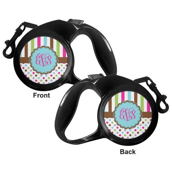 Stripes & Dots Retractable Dog Leash - Small - Apvl