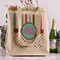 Stripes & Dots Reusable Cotton Grocery Bag - In Context