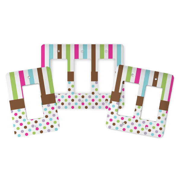 Stripes & Dots Rocker Light Switch Covers - Parent - ALL VARIATIONS