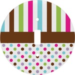 Stripes & Dots Round Light Switch Cover