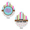 Stripes & Dots Round Pet ID Tag - Large - Approval