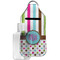 Stripes & Dots Hand Sanitizer & Keychain Holder - Large (Personalized)