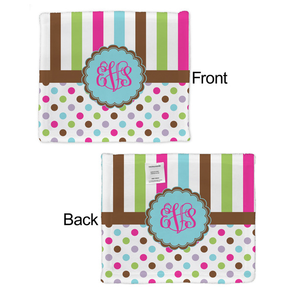 Stripes & Dots Security Blanket - Front & Back View