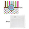 Stripes & Dots Security Blanket - Front & White Back View