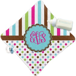 Stripes & Dots Security Blanket (Personalized)