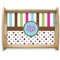 Stripes & Dots Natural Wooden Tray - Large (Personalized)