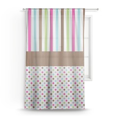 Stripes & Dots Sheer Curtain - 50"x84" (Personalized)