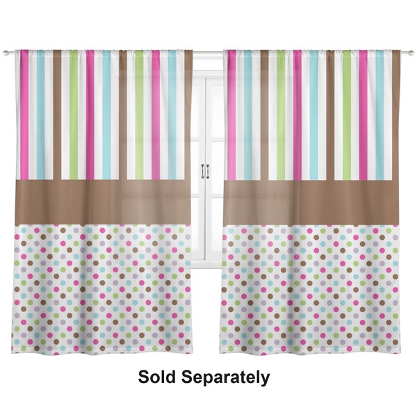 Stripes & Dots Sheer Curtains