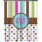 Stripes & Dots Extra Long Shower Curtain - 70"x84" (Personalized)
